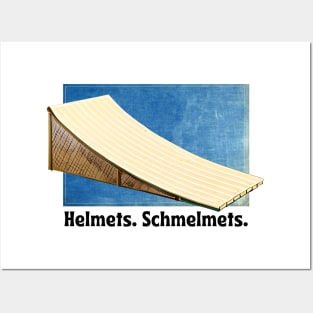 Helmets. Schmelmets. 1970s Bike Ramp Style Posters and Art